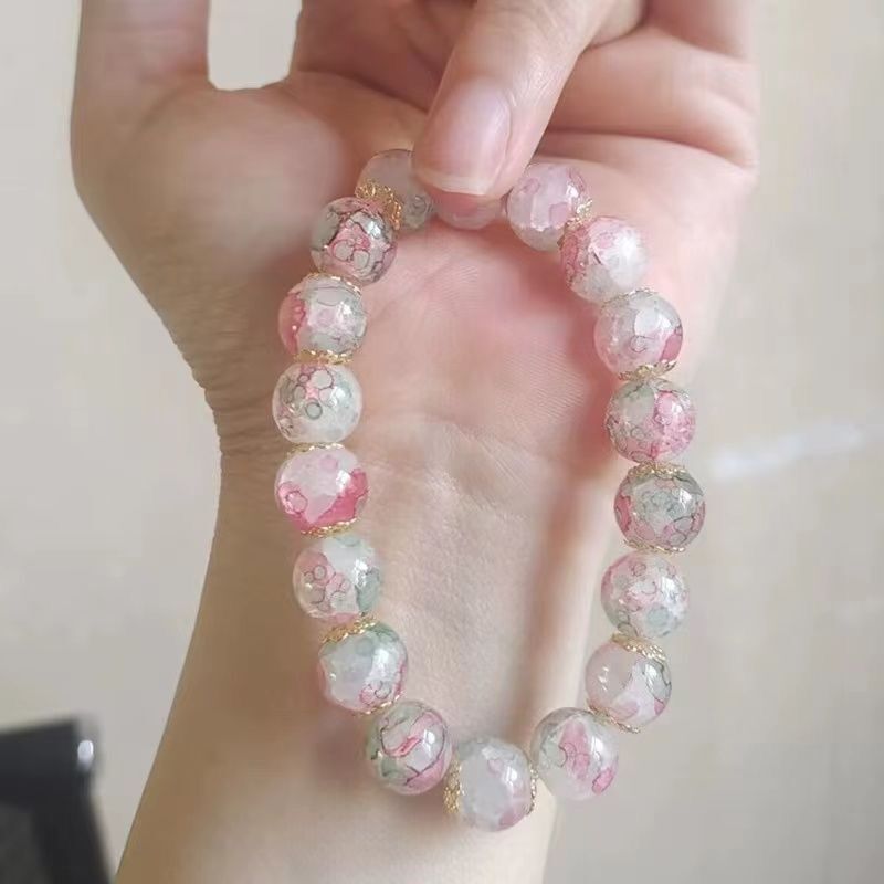 Wholesale Cherry Blossom Glass Bracelets